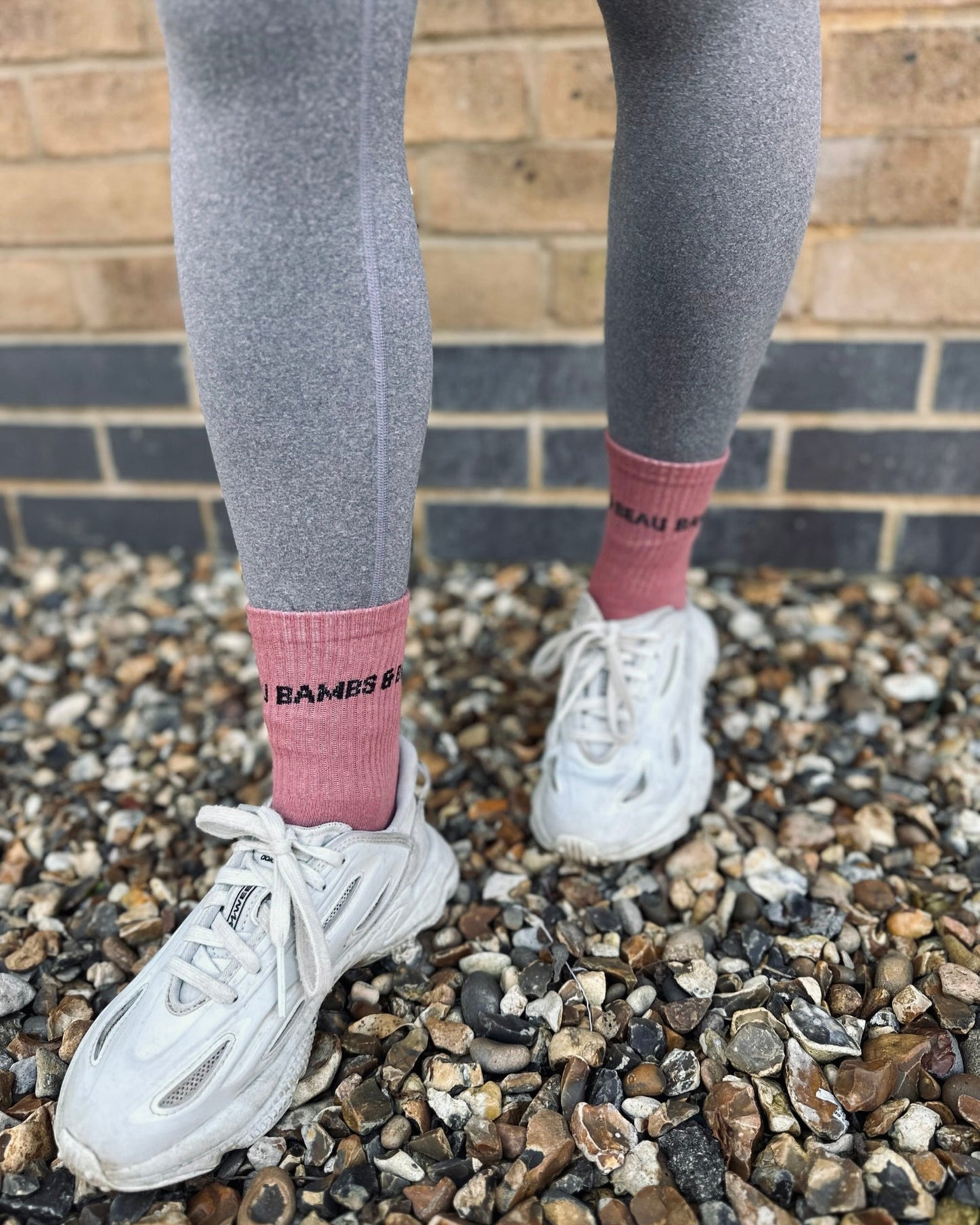 Lilac & Black Socks