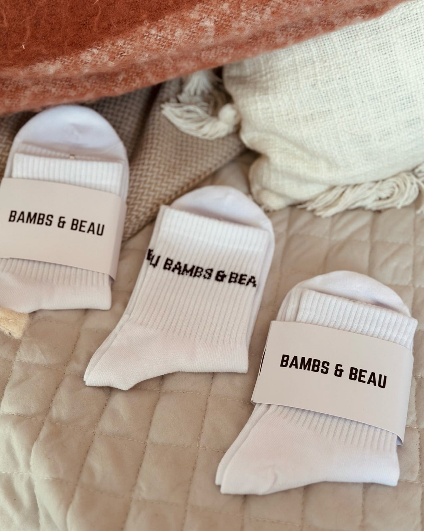 3 Pack White Socks