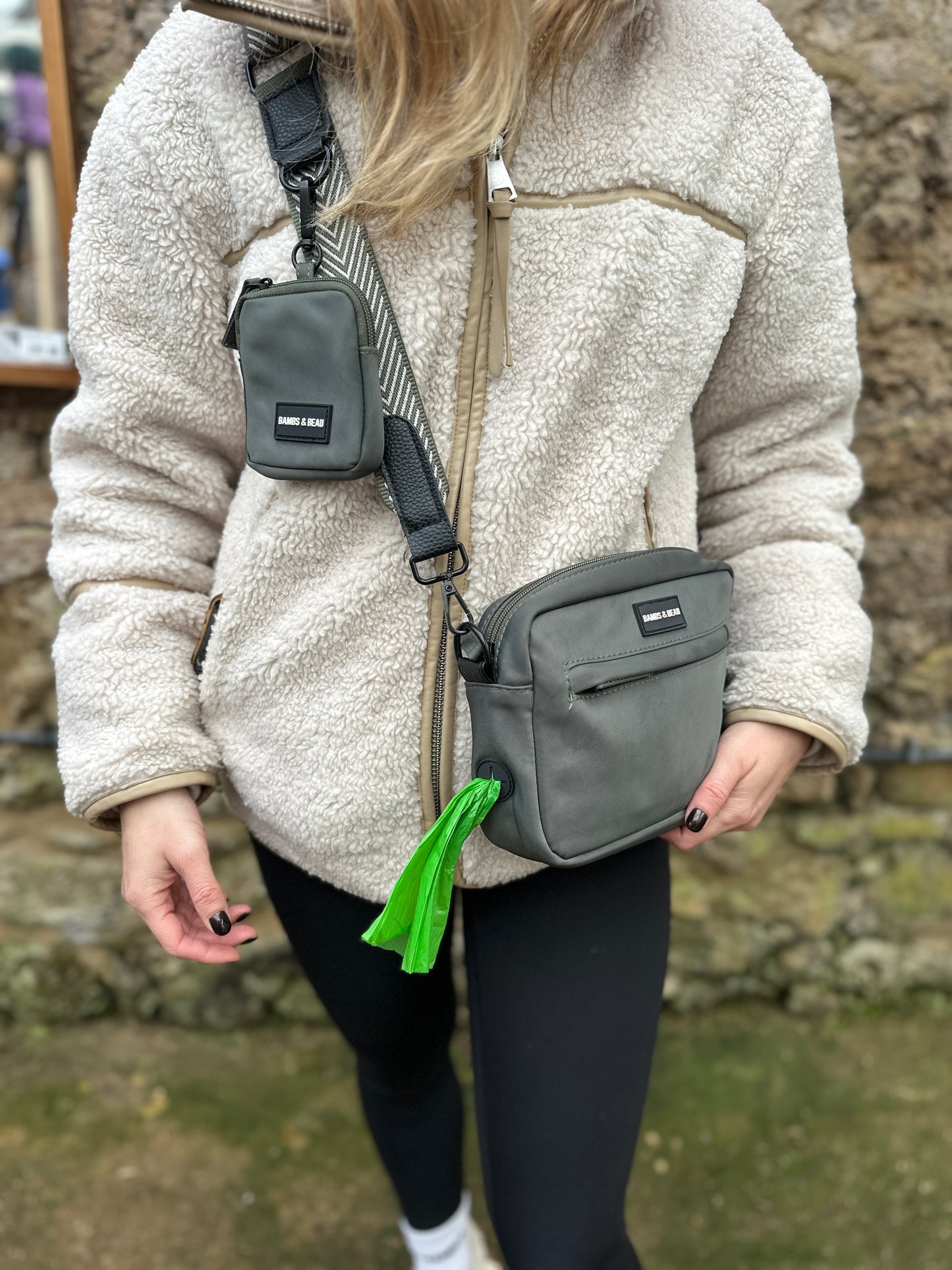 Green Dog Walking Bag