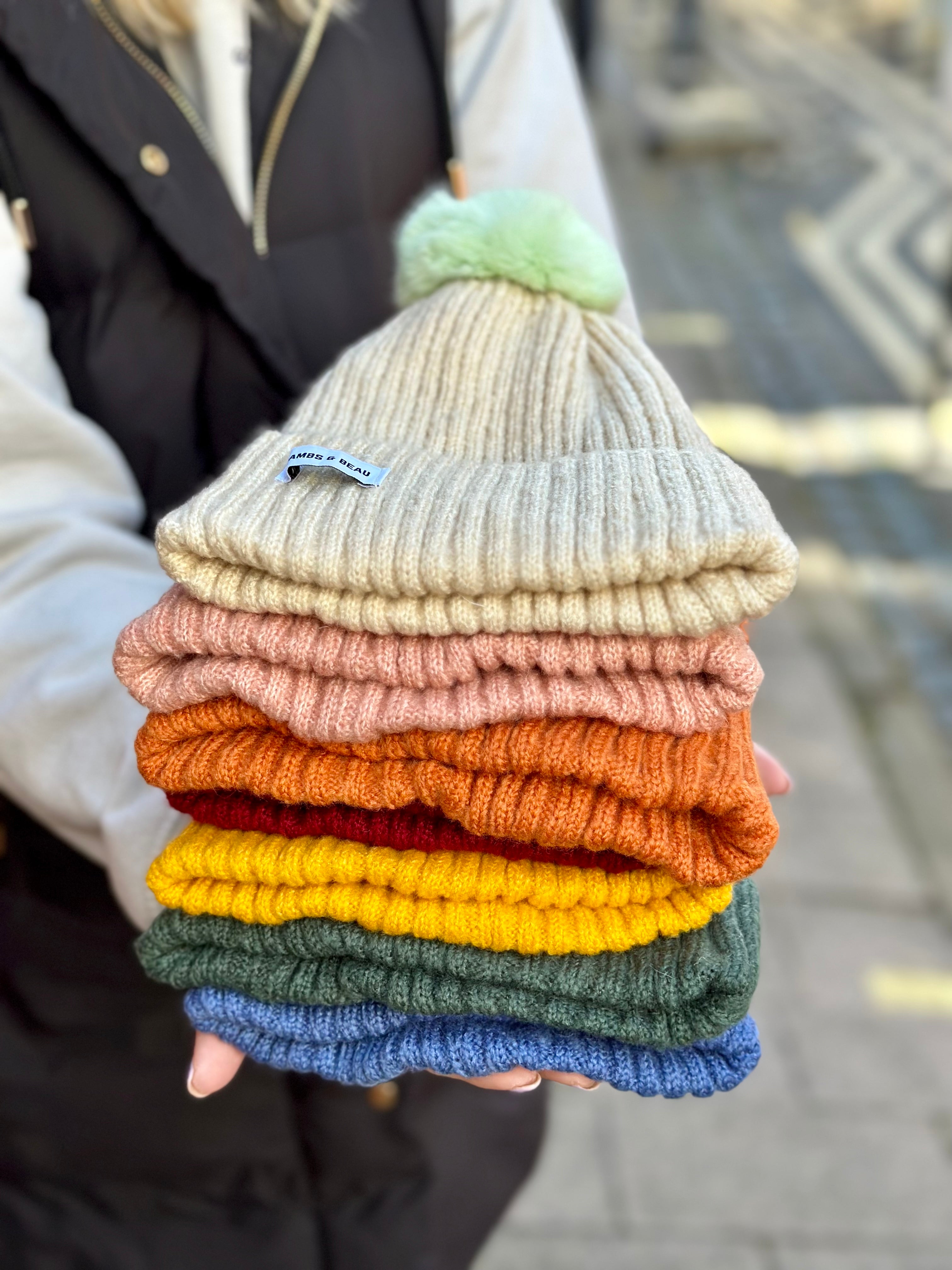 Kids cheap bobble hat