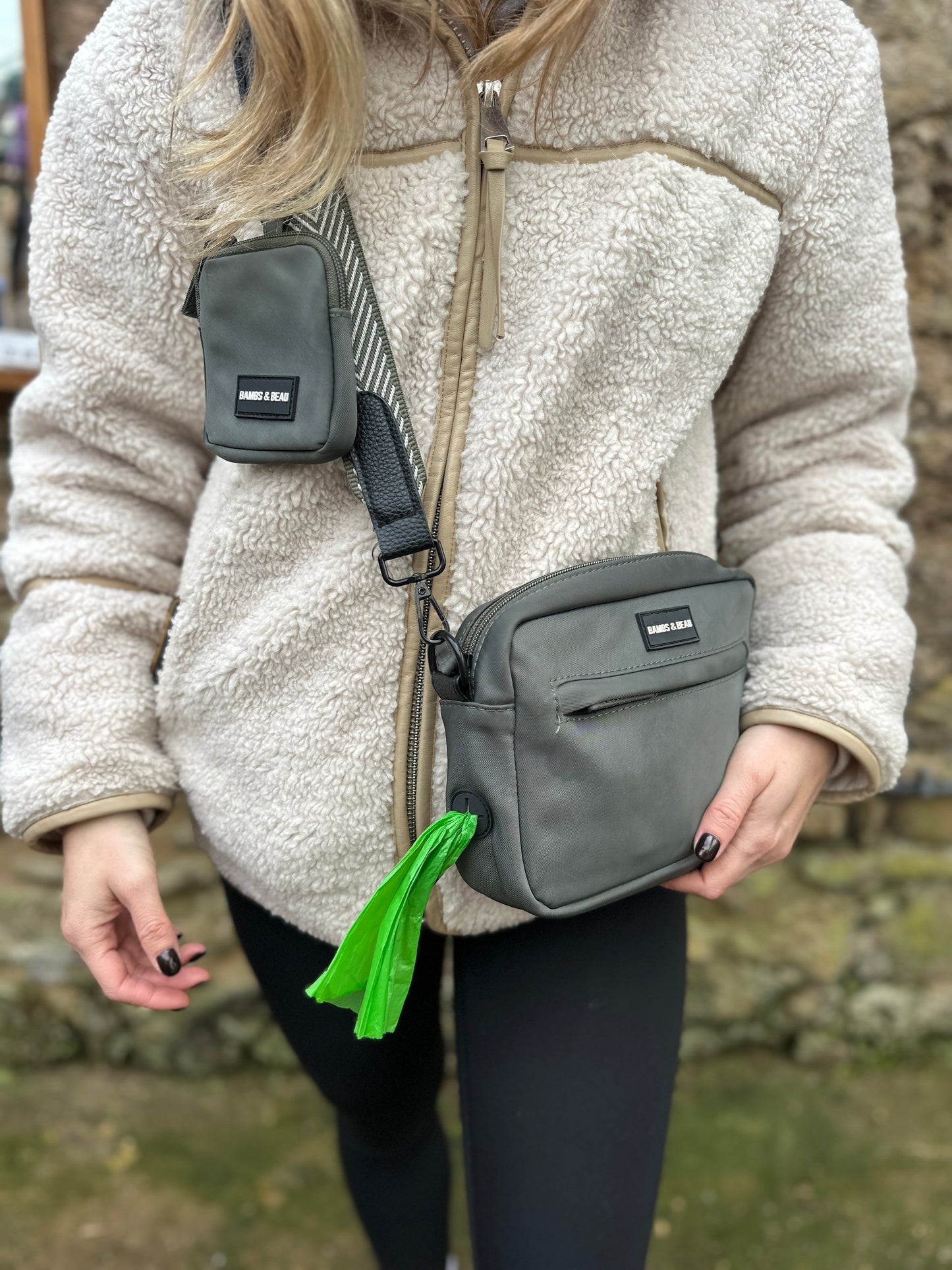 Green Dog Walking Bag