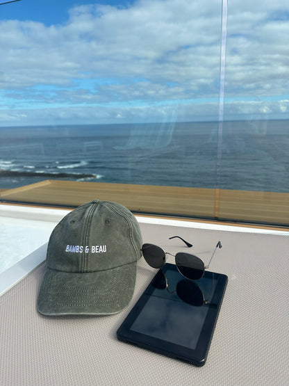 Green Vintage Style Cap