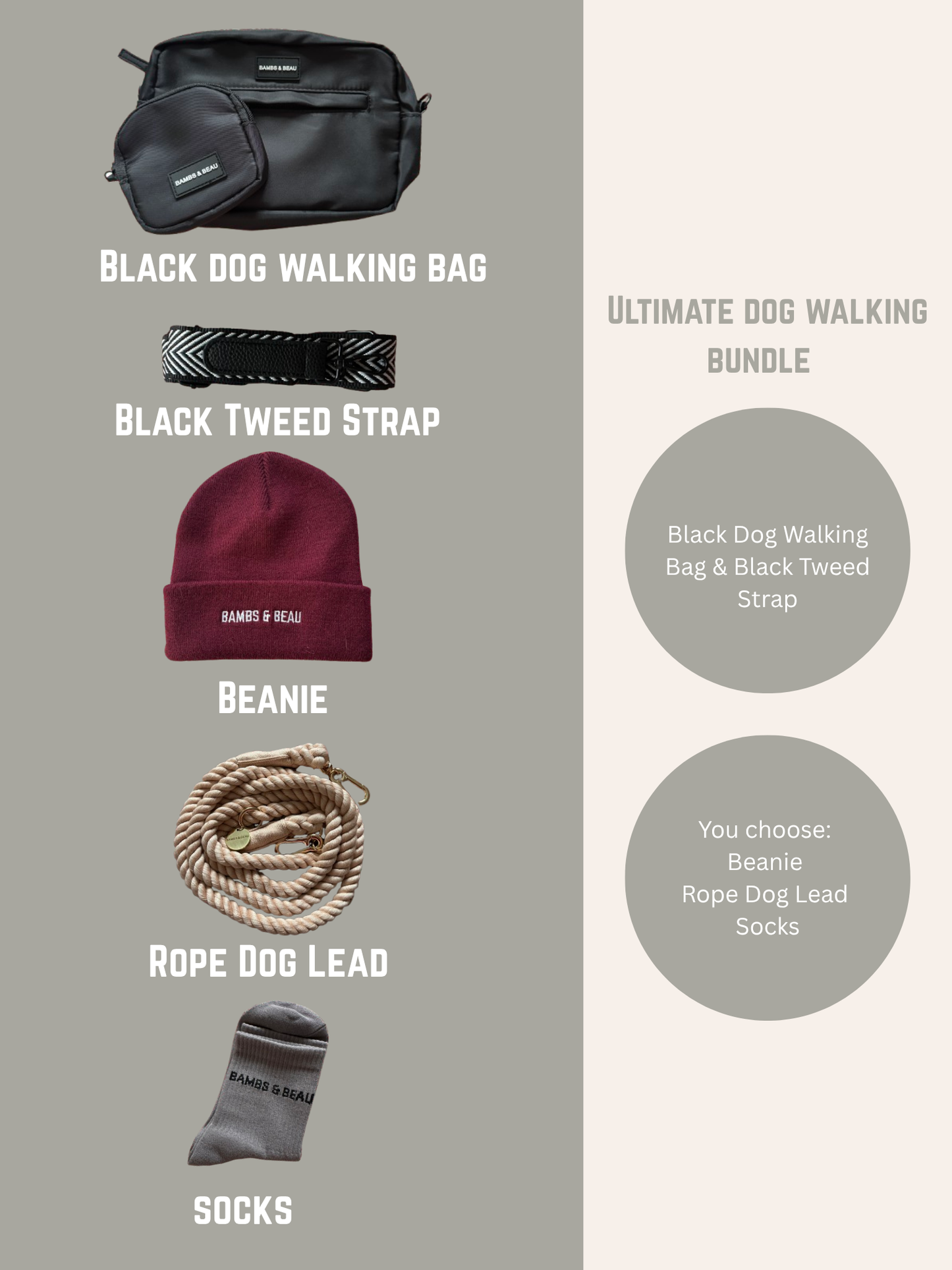 Ultimate Black Dog Walking Bundle