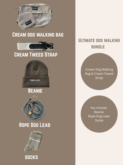 Ultimate Cream Dog Walking Bundle