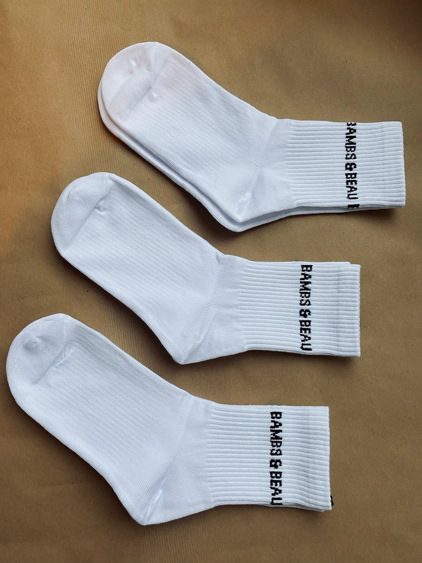 3 Pack White Socks