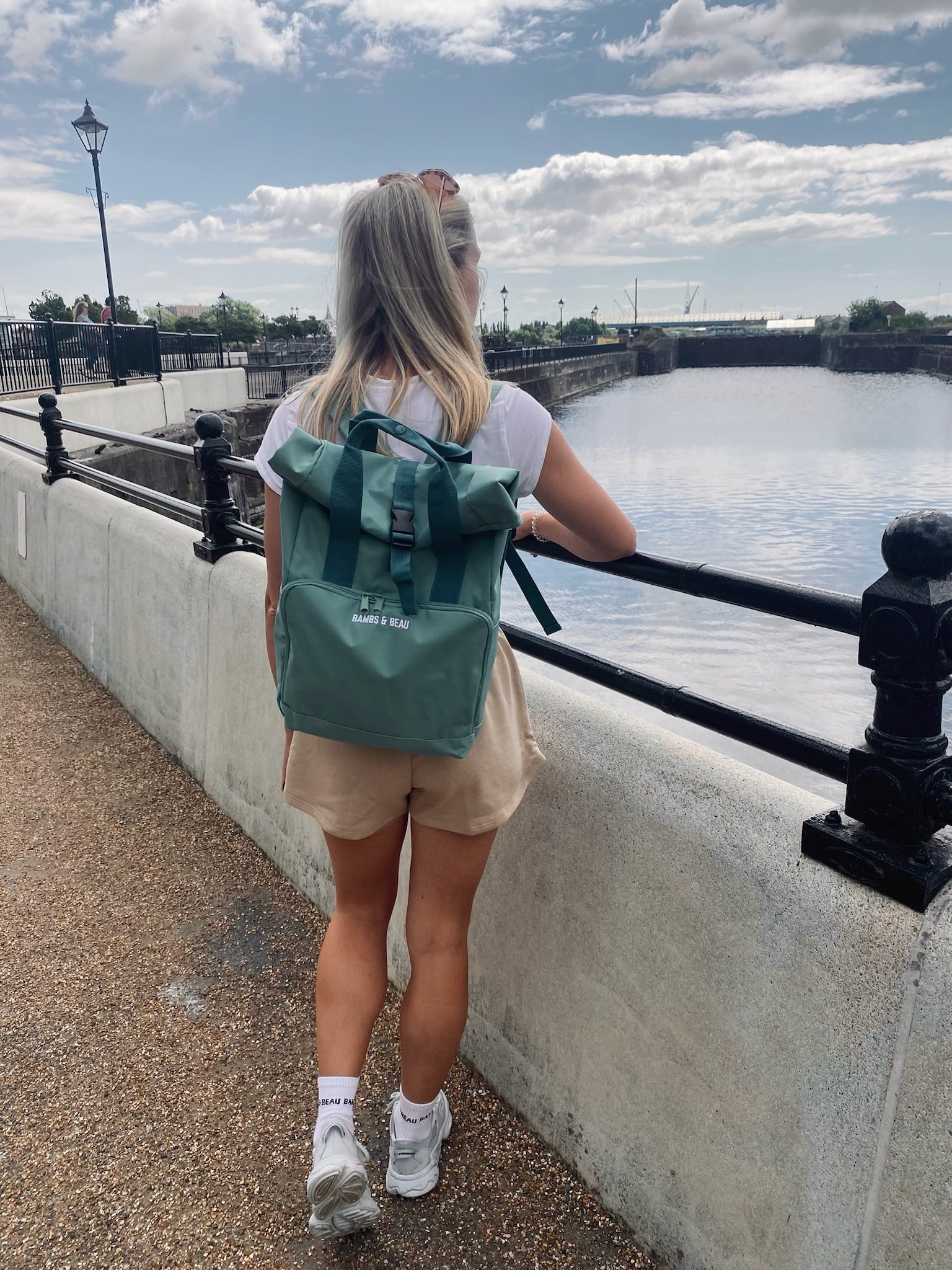 Sage green backpack online